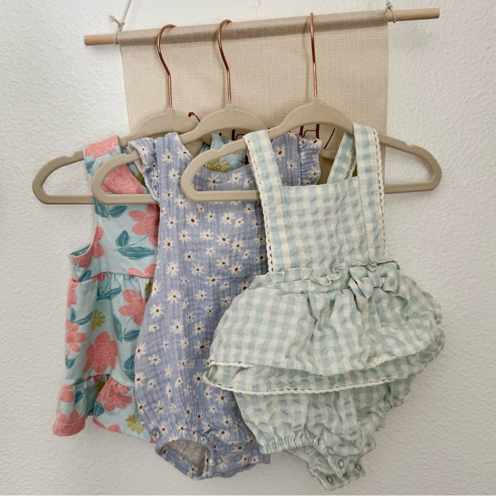 Blue 3-9 month bundle dresses